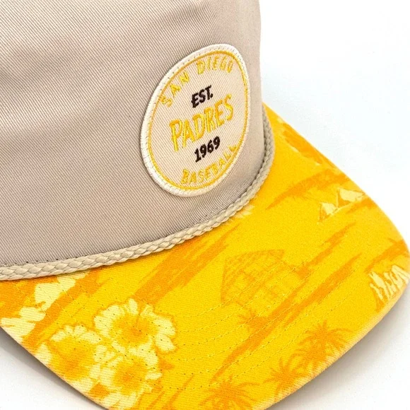 47 Brand San Diego Padres Cream/Gold Fiji Rope Hitch Adjustable Hat OSFA - Picture 2 of 8